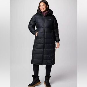 Columbia Women's Pike Lake Black Maxi Puffer Coat